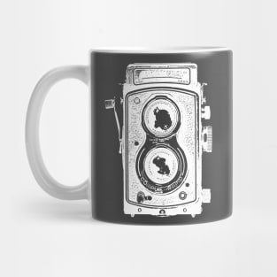 Vintage Old Style Camera Vector Illustration Mug